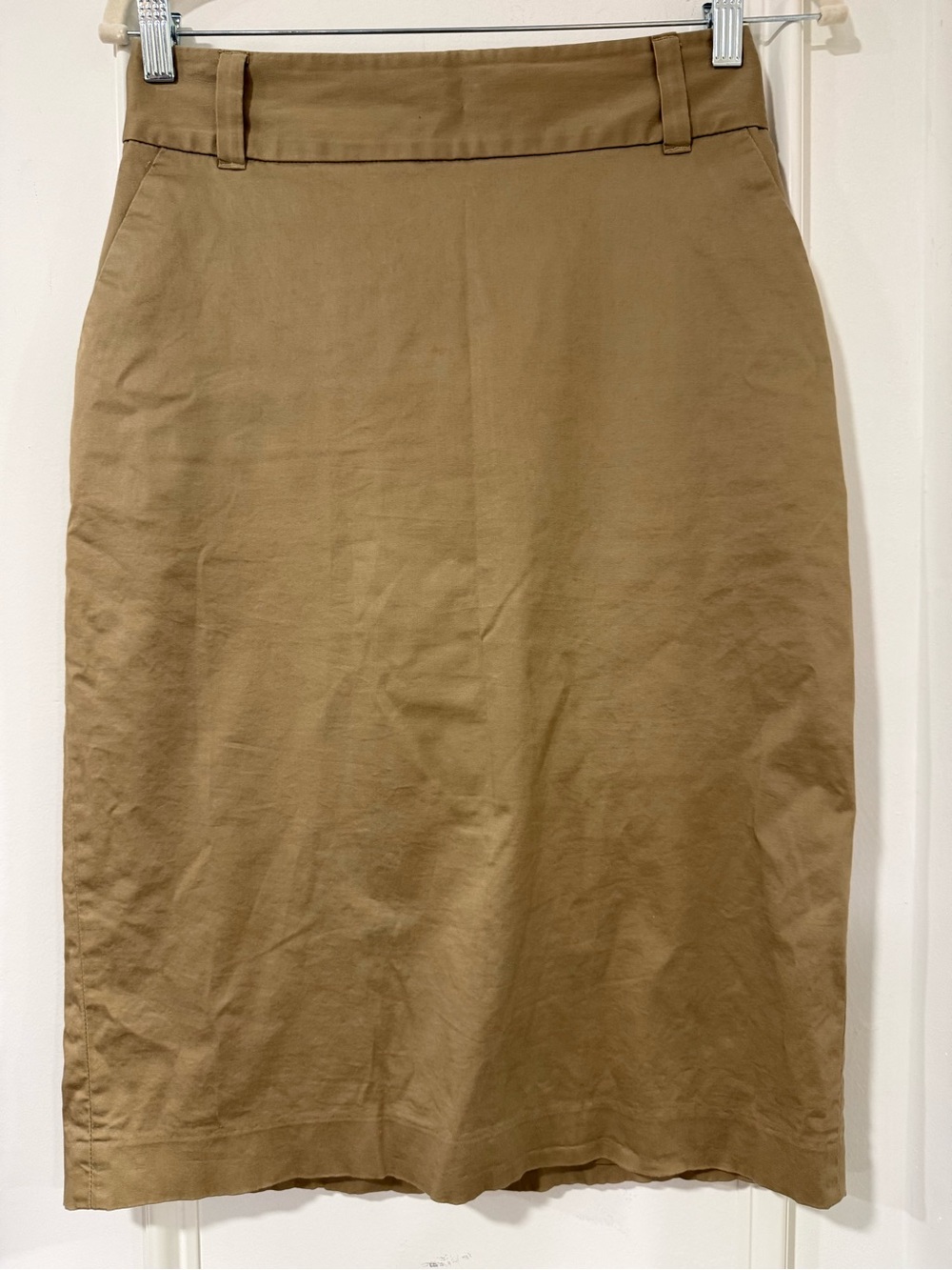 Banana Republic Tan Stretch Pencil Skirt Size 6